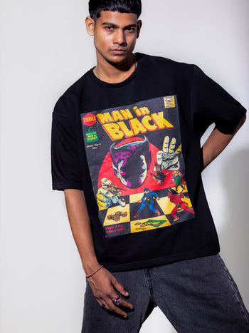 Man in Black T-Shirt