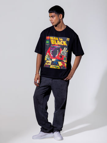 Man in Black T-Shirt