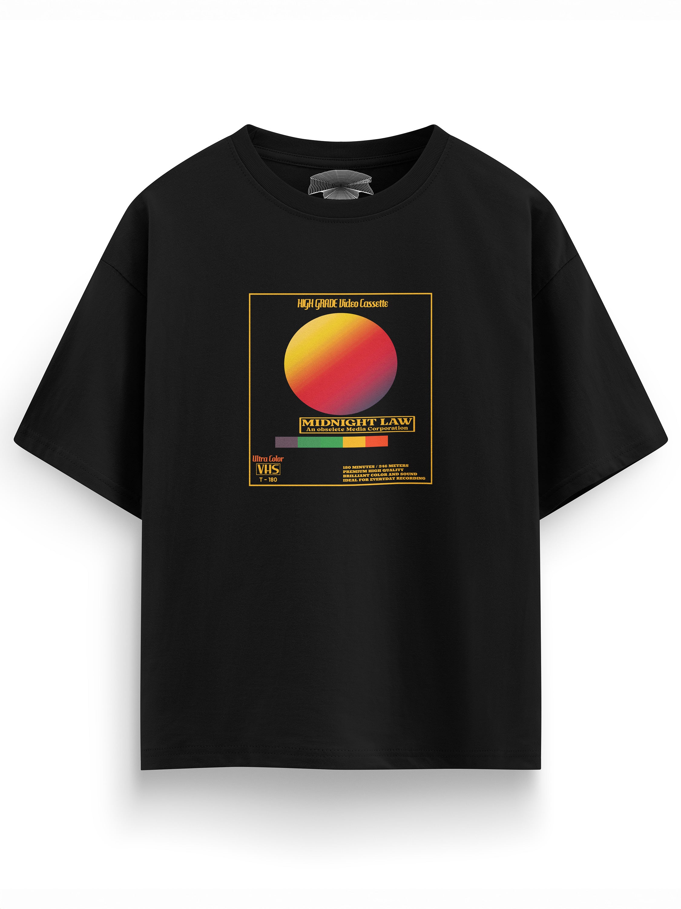 VHS Heavyweight Oversized T-Shirt - 280 GSM Midnight LAW