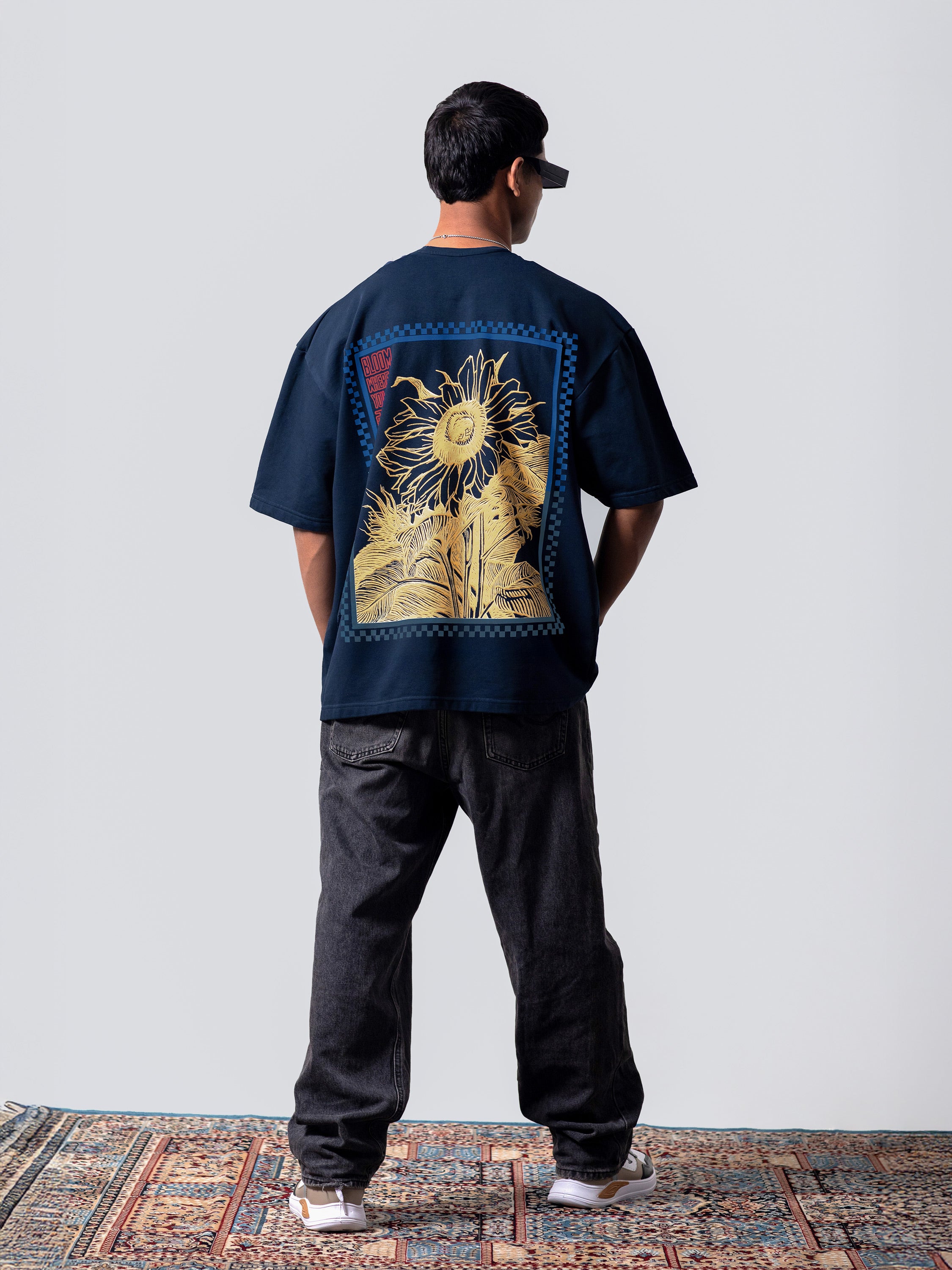 Bloom Heavyweight Oversized T-Shirt - 280 GSM Midnight LAW