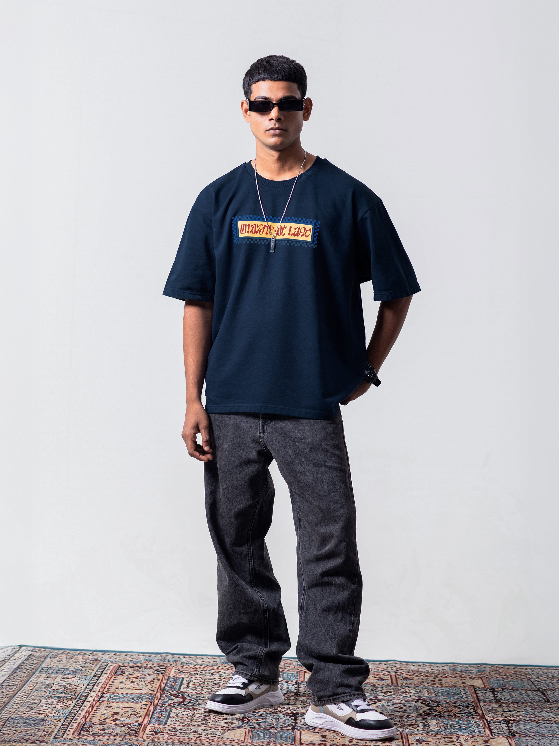 Bloom Heavyweight Oversized T-Shirt - 280 GSM Midnight LAW