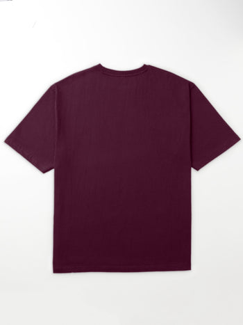 [Maroon / 2XL] Moriz Jung Oversized T-Shirt