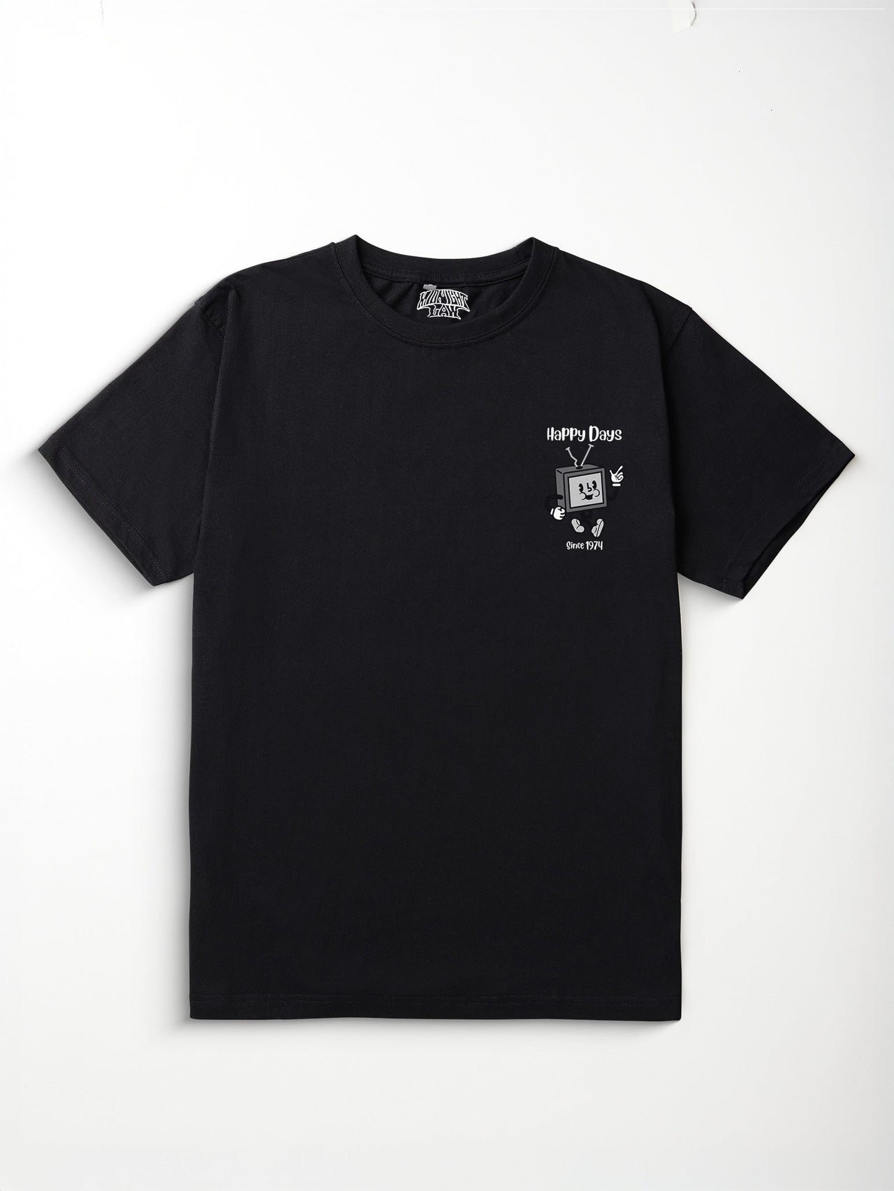 [Black / M] Happy Days Regular Fit T-Shirt
