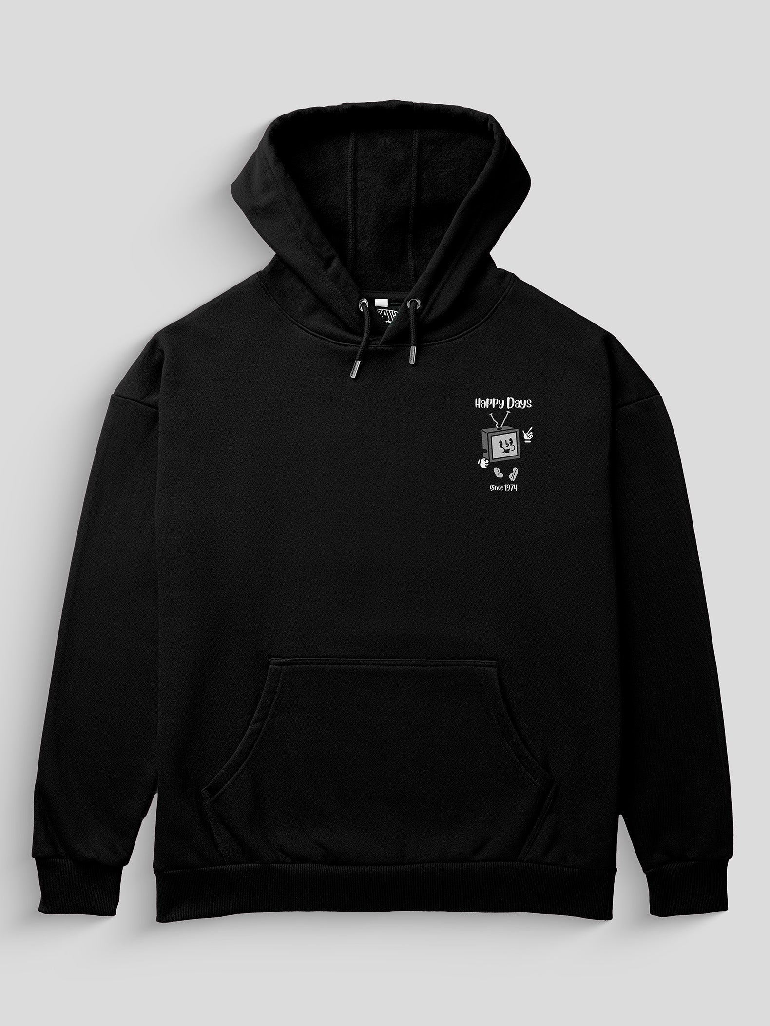 Happy Days Heavyweight Hoodie [Unisex] - 400 GSM-City 1989 Collection featuring t-shirts, oversized t-shirts, hoodies, and sweatshirts with urban-inspired designs, blending retro city style and modern comfort