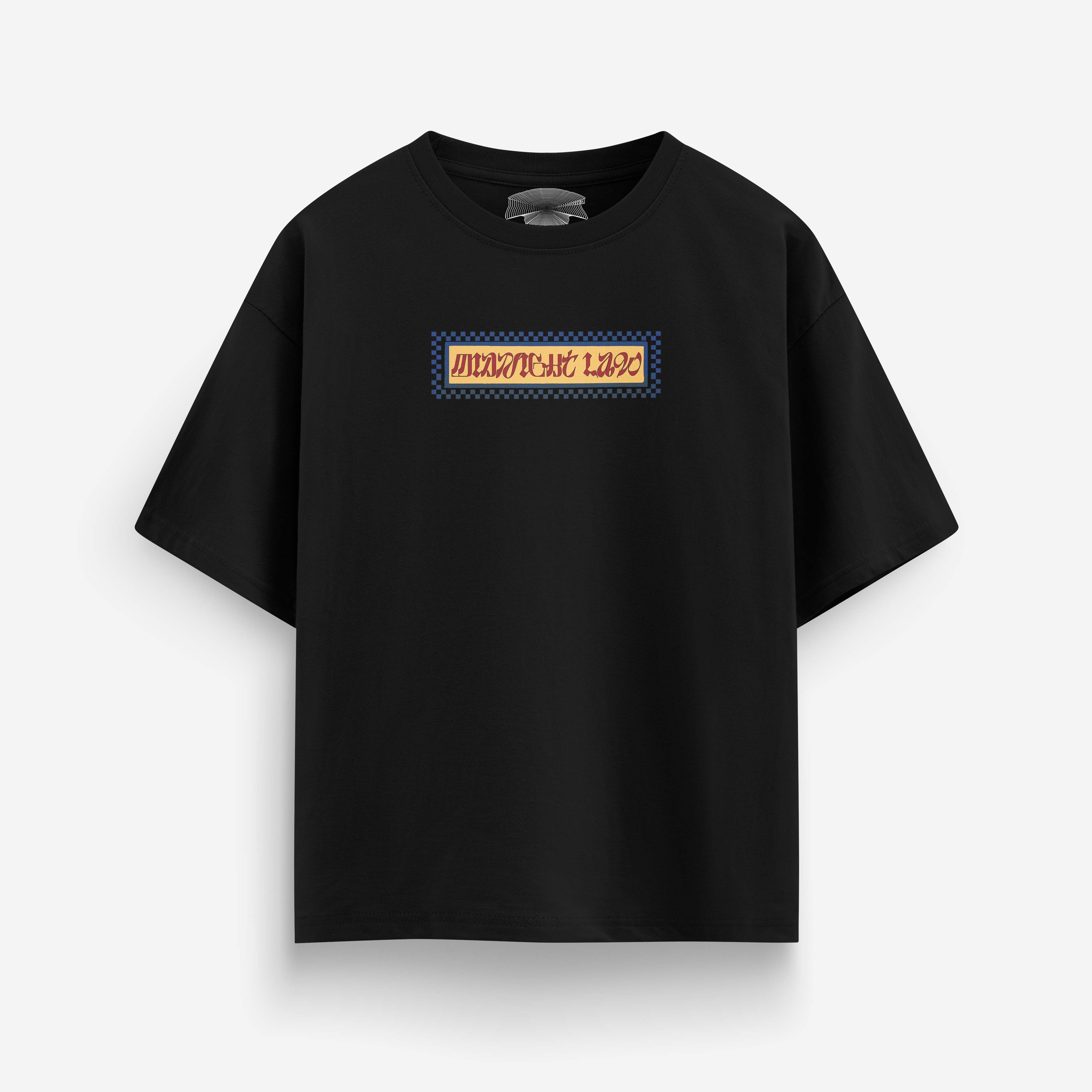 Bloom T-Shirt | 280 GSM Oversized Graphic Tee – Midnight LAW
