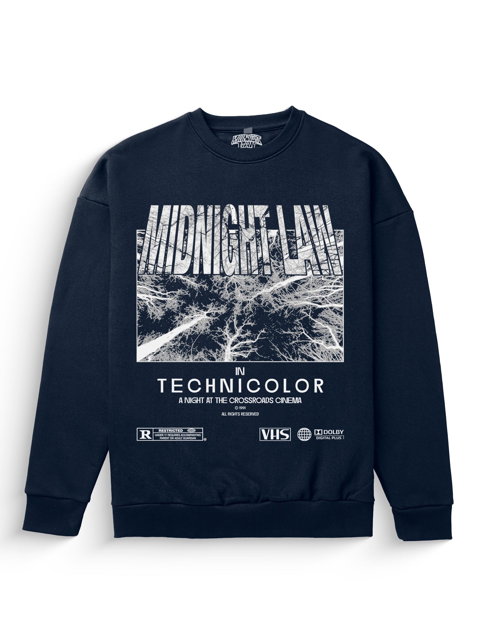 Cinema Sweatshirt – Midnight LAW Clothing