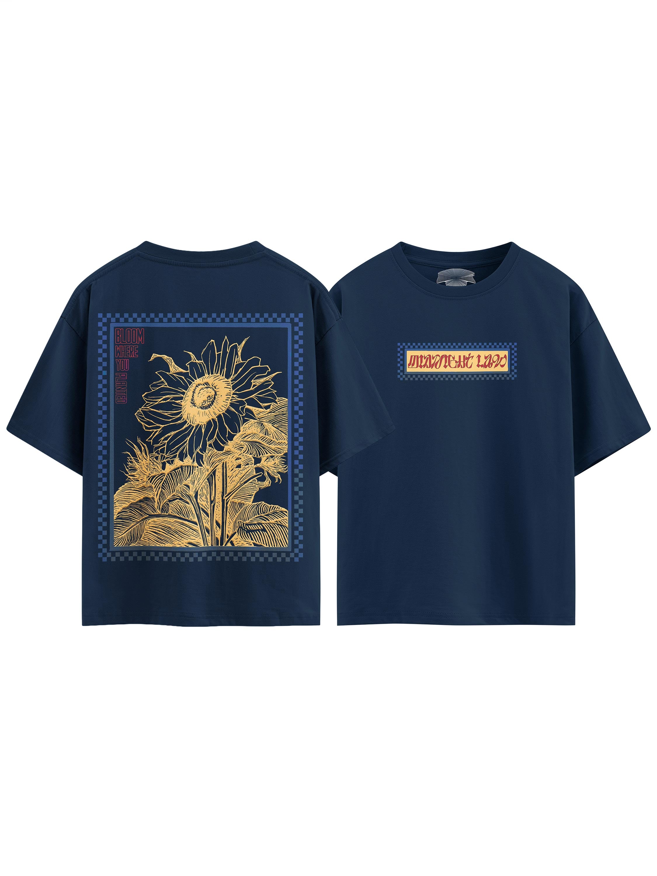 Bloom Heavyweight Oversized T-Shirt - 280 GSM Midnight LAW