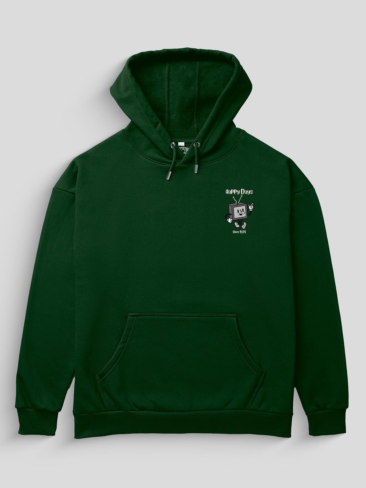 Happy Days Heavyweight Hoodie [Unisex] - 400 GSM-City 1989 Collection featuring t-shirts, oversized t-shirts, hoodies, and sweatshirts with urban-inspired designs, blending retro city style and modern comfort