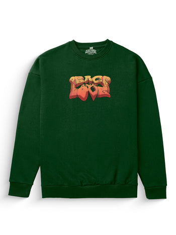 Peace & Love Heavyweight Sweatshirt [Unisex] - 400 GSM-Far Out 60s Collection featuring t-shirts, oversized t-shirts, hoodies, and sweatshirts with retro designs, capturing the bold and vibrant spirit of the 1960s