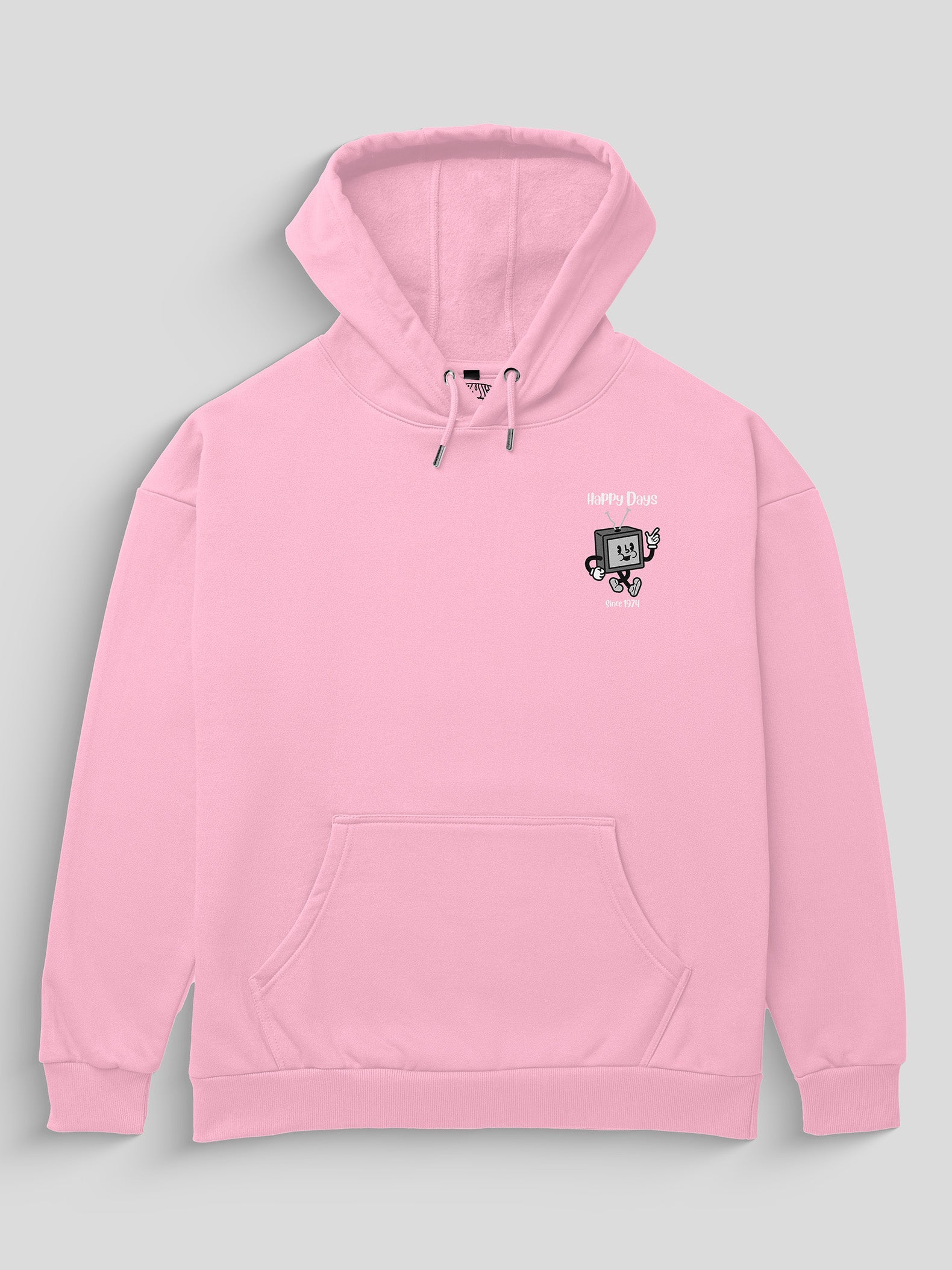 Happy Days Heavyweight Hoodie [Unisex] - 400 GSM-City 1989 Collection featuring t-shirts, oversized t-shirts, hoodies, and sweatshirts with urban-inspired designs, blending retro city style and modern comfort