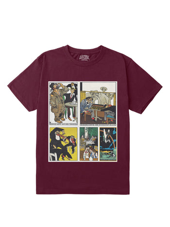 [Maroon / L] Moriz Jung V2 Regular Fit T-Shirt
