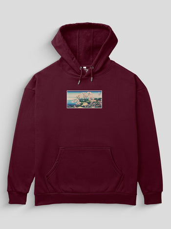 Japanese Woodblock Heavyweight Hoodie [Unisex] - 400 GSM-Vintage Art Collection featuring t-shirts, oversized t-shirts, hoodies, and sweatshirts with timeless designs, combining classic style and modern comfort