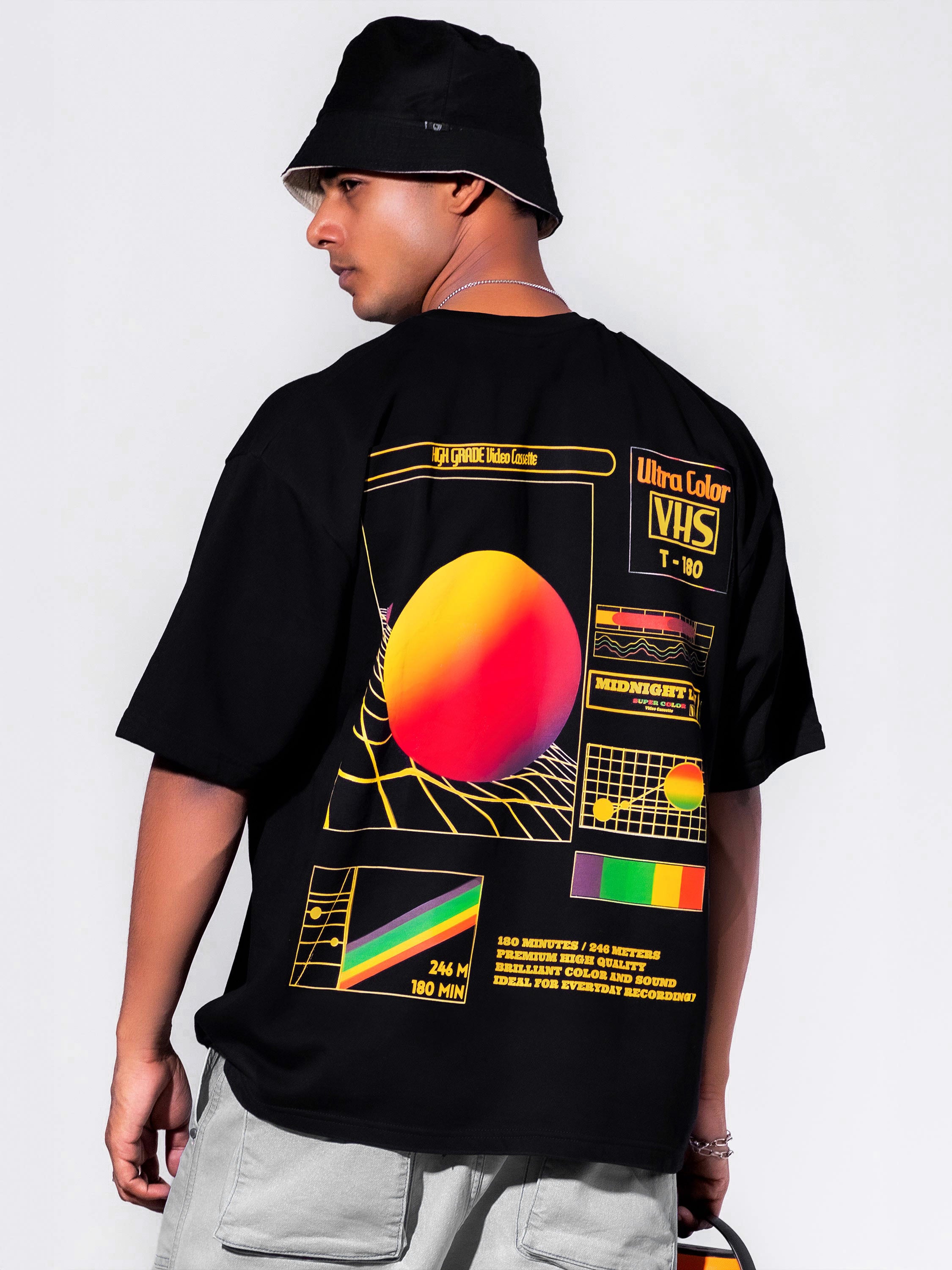 VHS Heavyweight Oversized T-Shirt - 280 GSM Midnight LAW