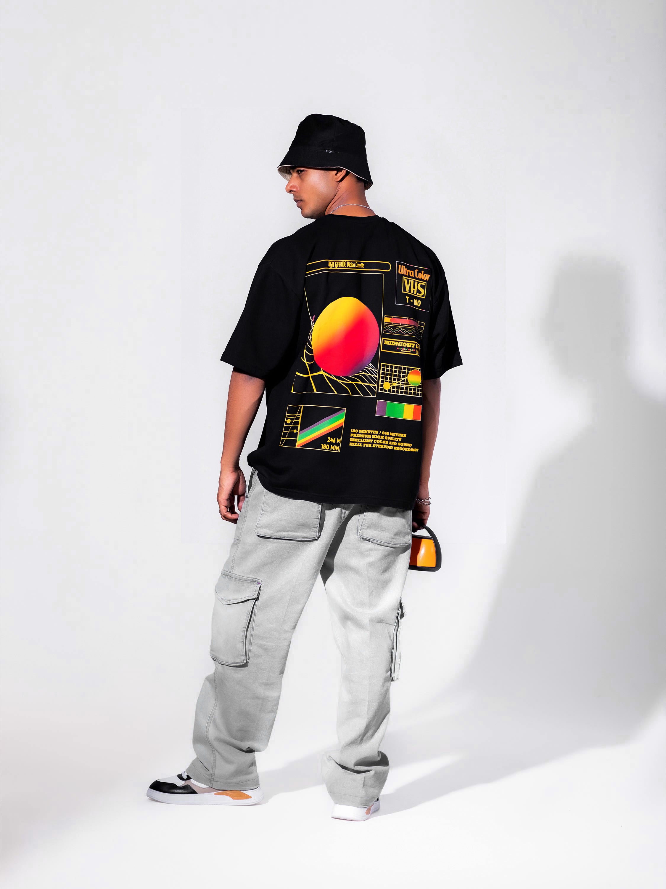 VHS Heavyweight Oversized T-Shirt - 280 GSM Midnight LAW