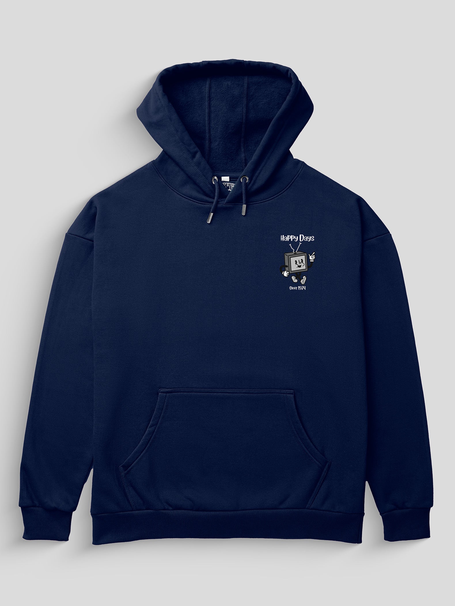 Happy Days Heavyweight Hoodie [Unisex] - 400 GSM-City 1989 Collection featuring t-shirts, oversized t-shirts, hoodies, and sweatshirts with urban-inspired designs, blending retro city style and modern comfort