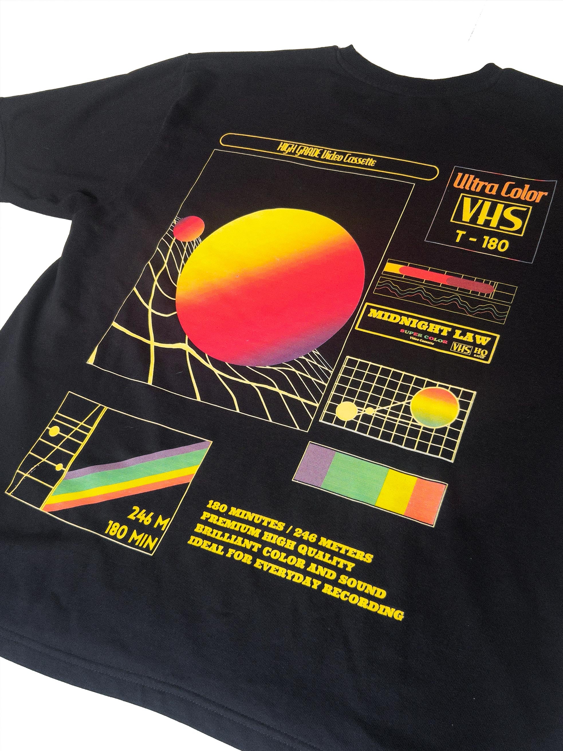 VHS Heavyweight Oversized T-Shirt - 280 GSM Midnight LAW