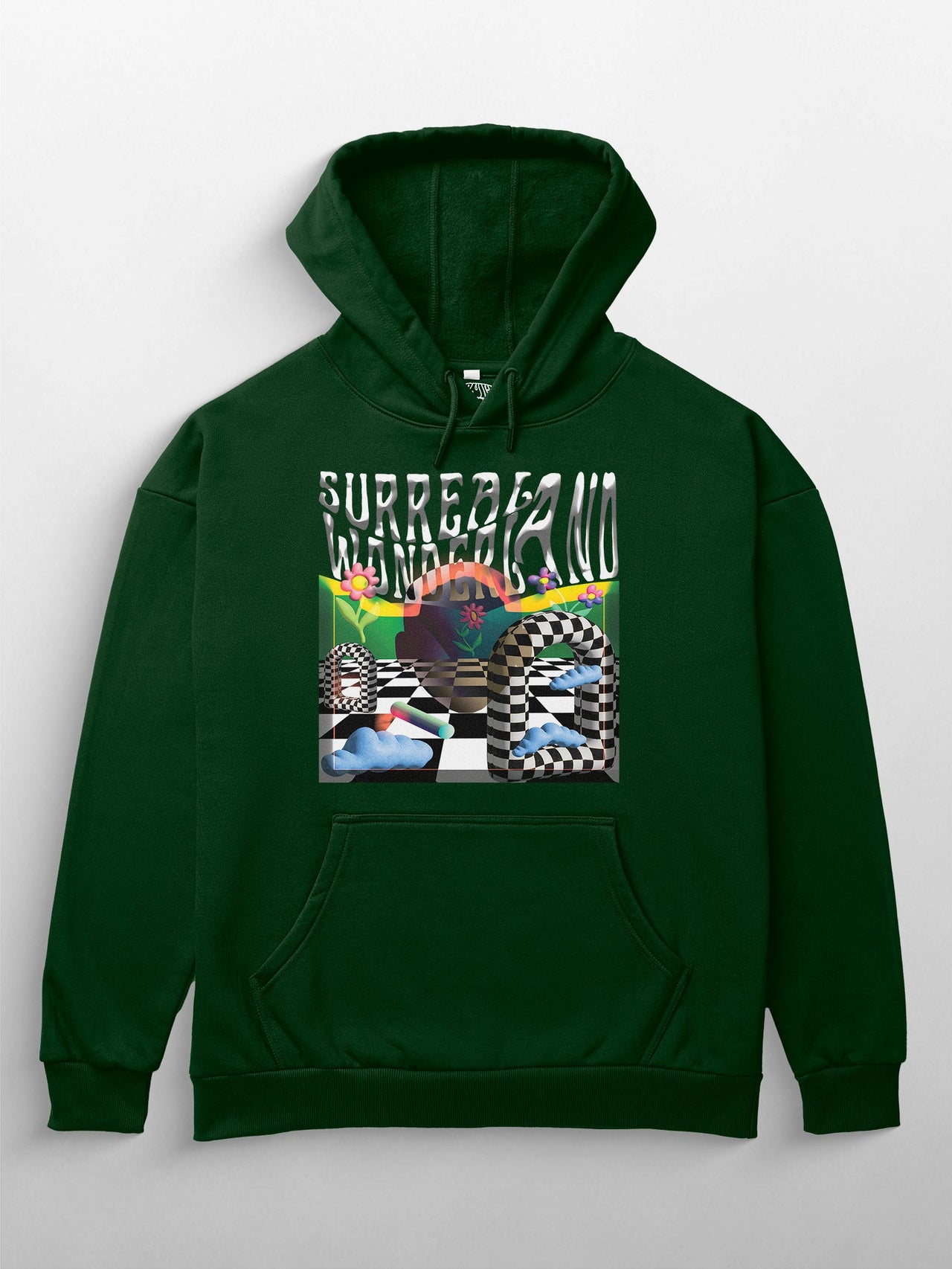 [Forest Green / S] Surreal Heavyweight Hoodie [Unisex] - 400 GSM